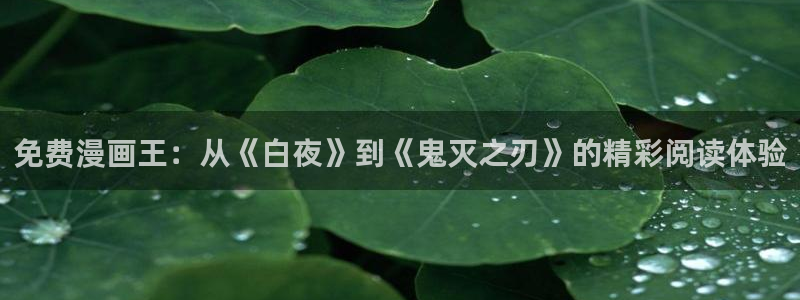 香蕉文化漫画书的下拉式阅读功能怎么开启：免费漫画王：从《白夜》到《鬼灭之刃》的精彩阅读体验