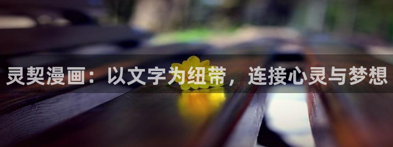 香蕉文化漫画推荐：灵契漫画：以文字为纽带，连接心灵与梦想
